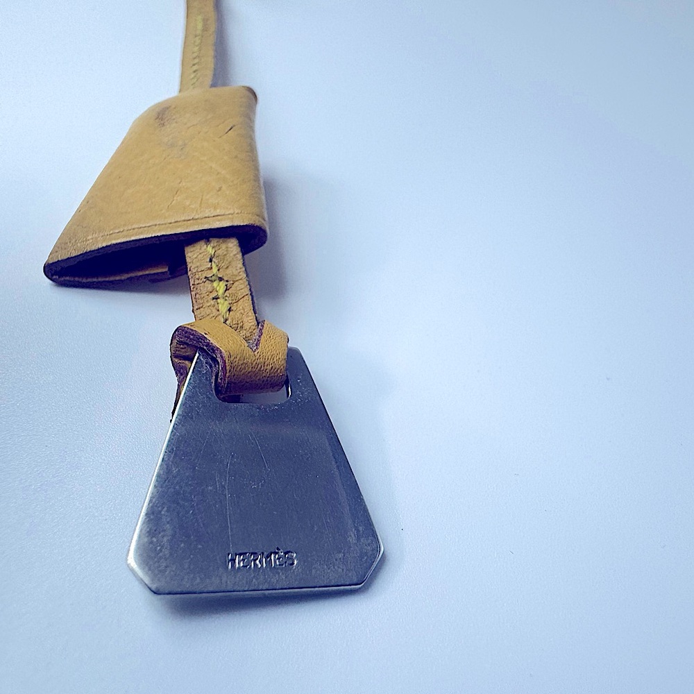 Hermès Micro Clochette Gold Silver Tag Vintage Rare Collectible Authentic 70s - Picture 3 of 11